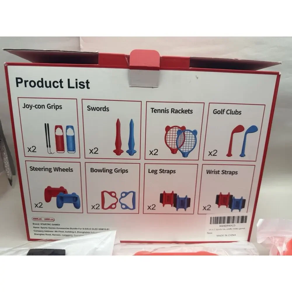 14 in 1 Sports Accessories Kit for Nintendo Switch/OLED Sports Games Bundle Kit
